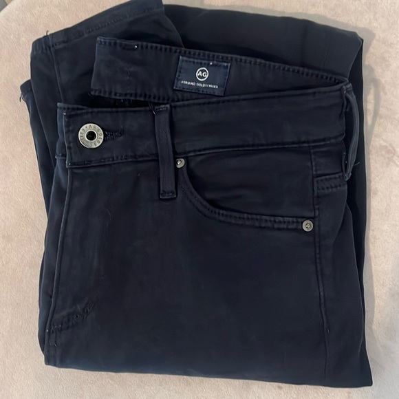 Ag Adriano Goldschmied The Farrah hi-rise Navy Jeans - Picture 1 of 14